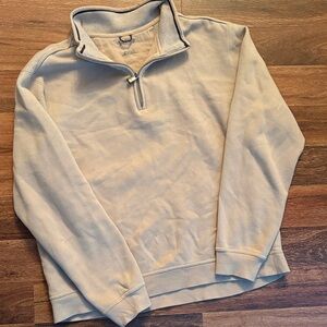Arrow Men's Light Beige Zip-Up Sweater